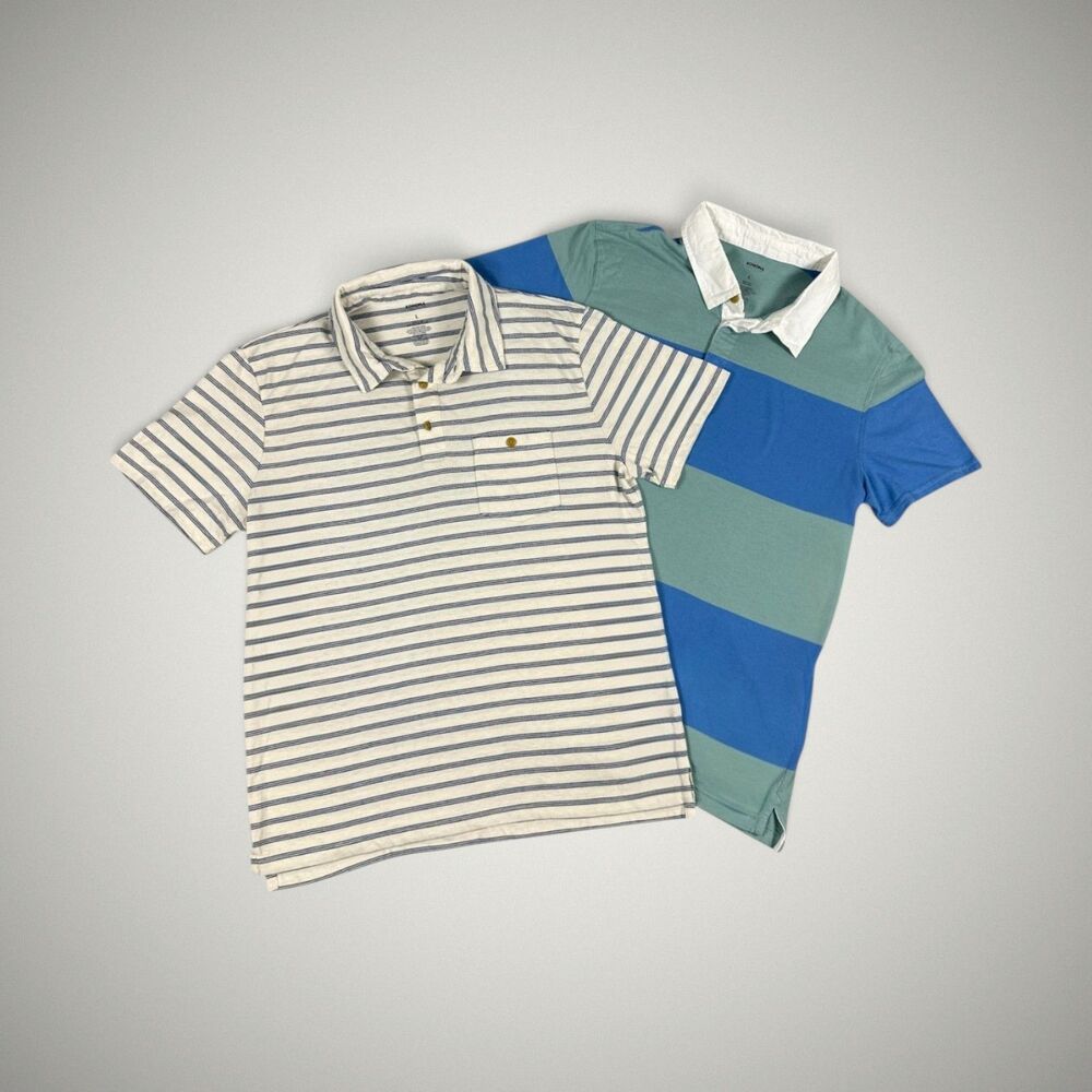 Lot of 2 Sonoma Men's Large Polo Shirt Golf Casual Work Short Sleeve Bundle NWOT